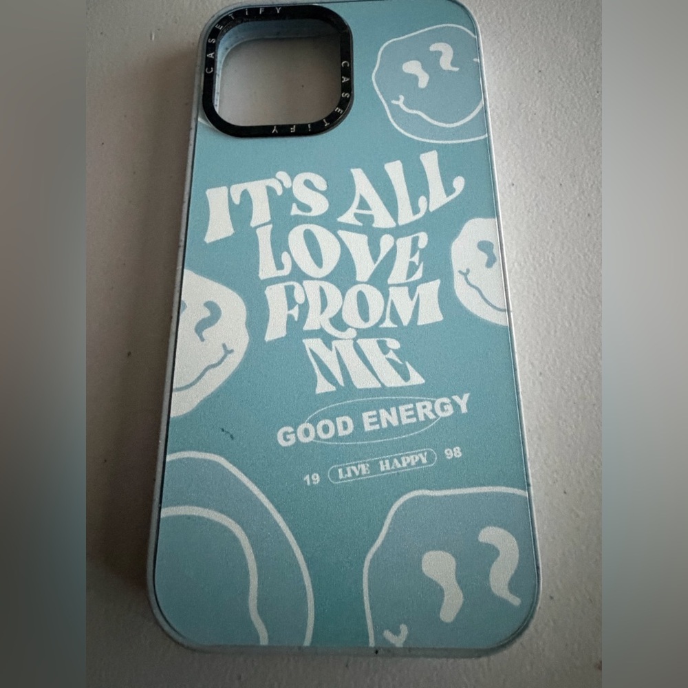 13 Pro Max Blue "It's All Love From Me" Phone Casetify